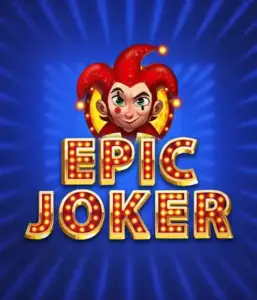 Step into the energetic world of the Epic Joker game by Relax Gaming, showcasing a playful joker with a flaming hairstyle set against a sparkling blue background. This image depicts the light-hearted spirit of classic slots, great for fans of classic casino aesthetics, offering a delightful adventure.