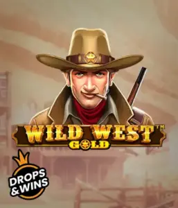  See the bold sheriff of "Wild West Gold," a popular slot game by Pragmatic Play. The image shows a confident sheriff with a golden star badge, framed by a sun-baked Old West town backdrop. The game's title is prominently displayed in a stylized font, highlighting the Wild West adventure theme. 